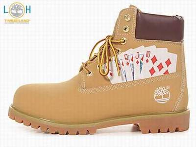 timberland blanche et or